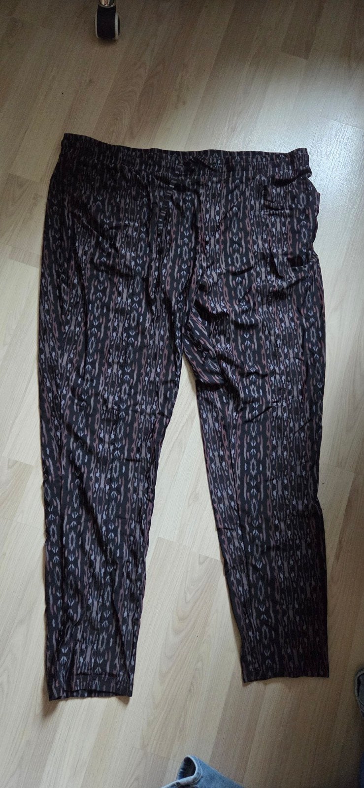EXXCELLENT Broek Maat 50 - Zwart/Bruin Patroon, EXXCELLENT, Zwart, Ophalen of Verzenden, Zo goed als nieuw