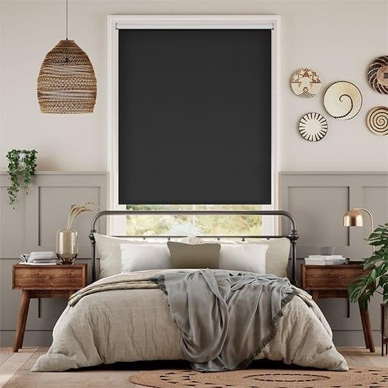 Rolgordijn Verduisterend Zwart 140cm x 150cm, Zwart, Nieuw, Ophalen of Verzenden, Modern