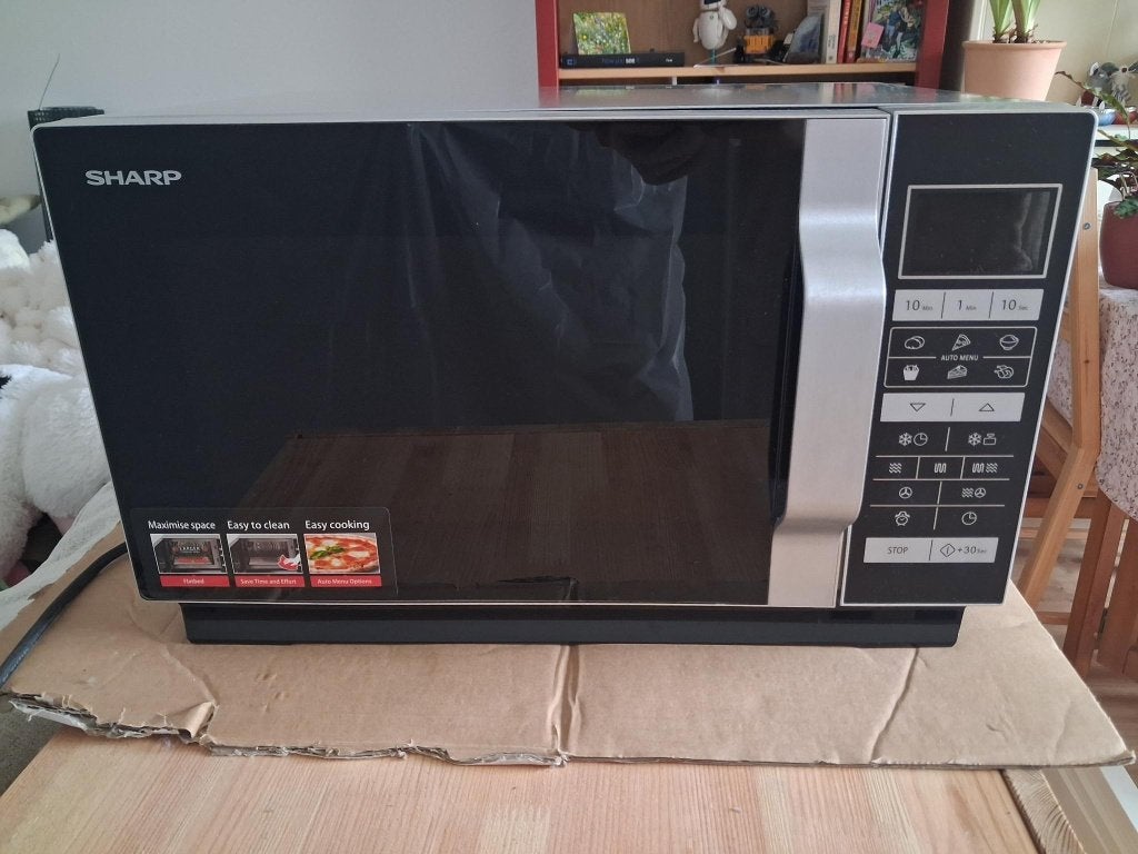 Sharp R860S combimagnetron/oven, Ophalen, Minder dan 45 cm, Combi-oven, Draaiplateau