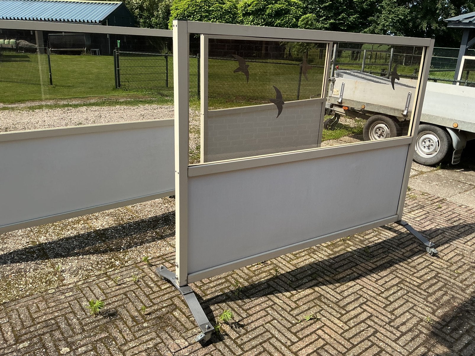Terras windscherm, Ophalen, Gebruikt, 200 cm of meer, 150 tot 200 cm