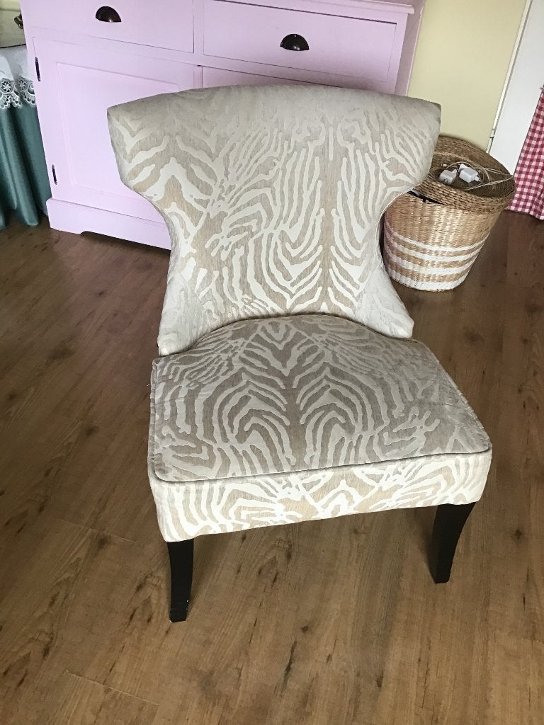 Fauteuil, Huis en Inrichting, Fauteuils, Gebruikt, Minder dan 75 cm, Ophalen of Verzenden, Stof