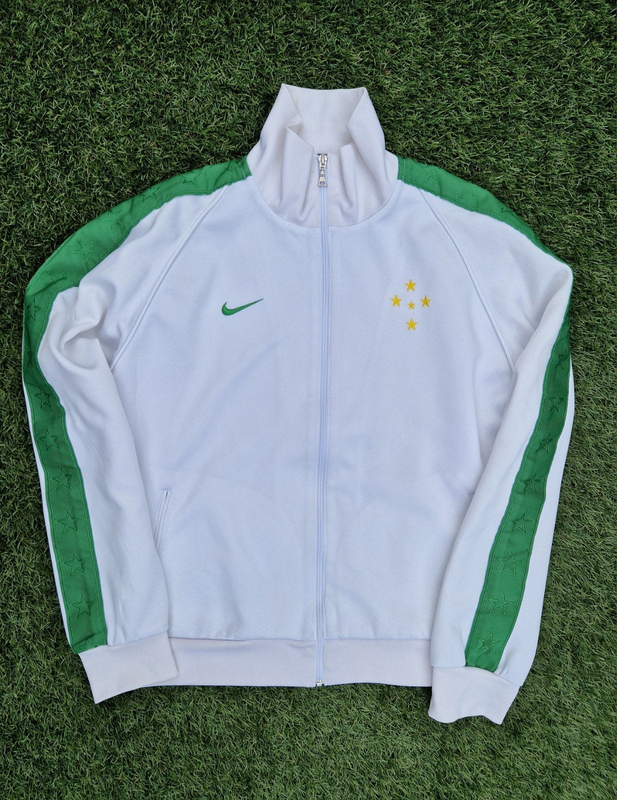 Brazilie jack 2006 Brasil Brazil vest maat L, Maat 52/54 (L), Wit, Nike, Ophalen of Verzenden