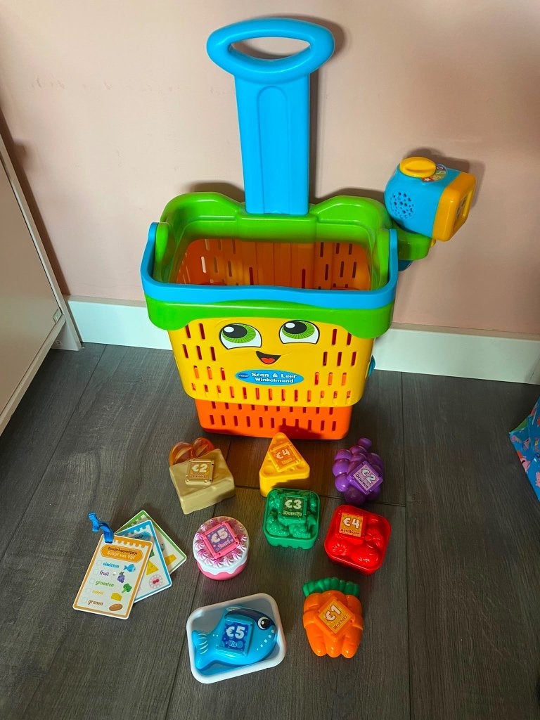 Scan en leer winkelmand, Ophalen, Zo goed als nieuw, 6 maanden tot 2 jaar