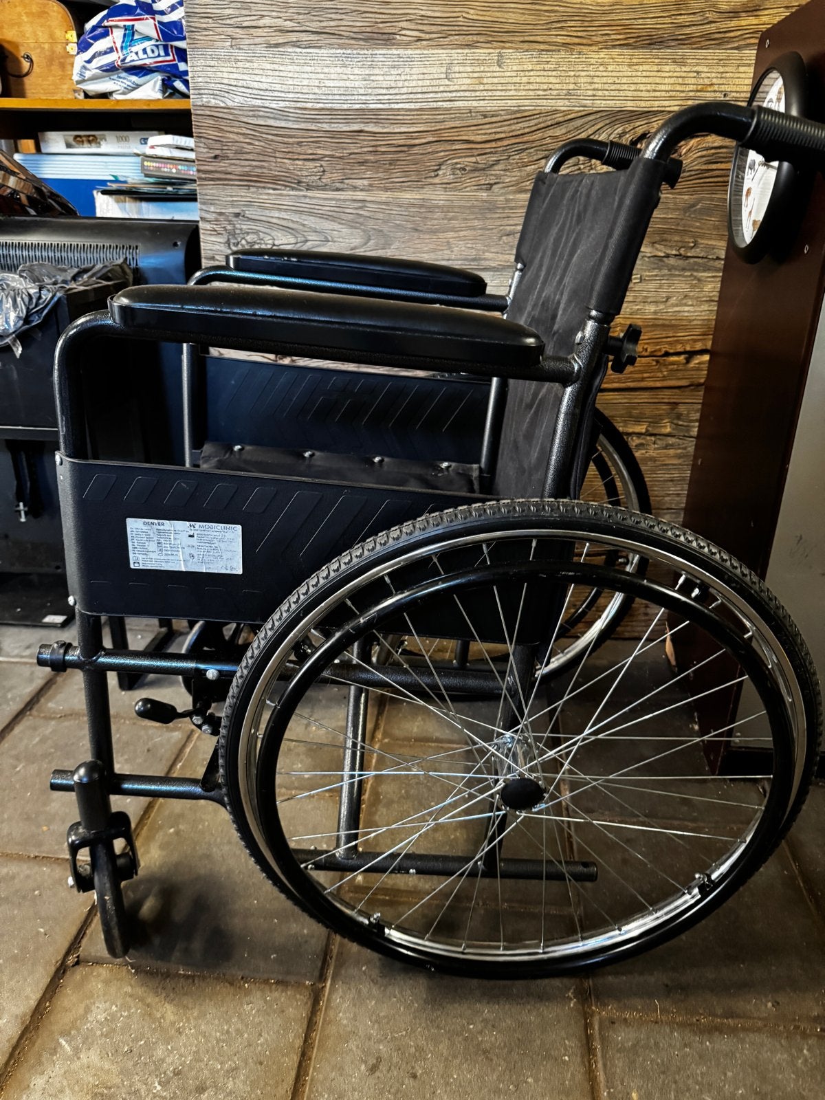 Rolstoel mobiclinic, Ophalen of Verzenden, Inklapbaar, Gebruikt, Duwrolstoel