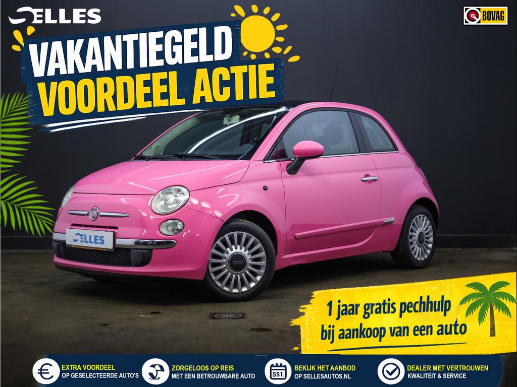 Fiat 500 1.2 Rosa | Automaat | Opendak (bj 2011), Euro 5, Stof, Gebruikt, Origineel Nederlands