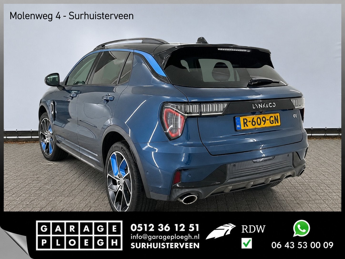 Lynk & Co 01 1.5 PHEV 262PK Adapt.Cruise 360° Cam Carplay P, Auto's, Lynk & Co, Euro 6, Blauw, Origineel Nederlands, Bedrijf