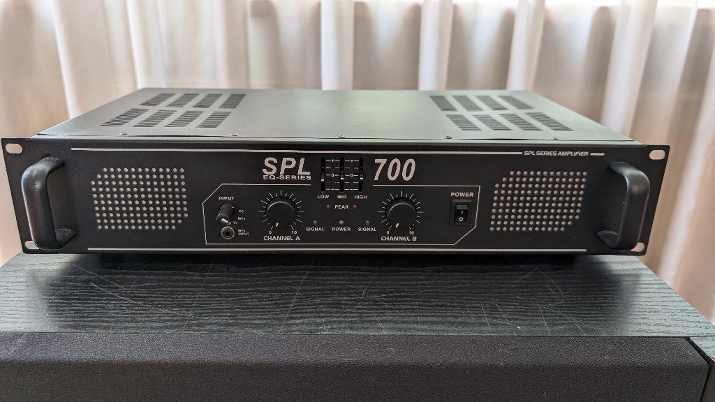 SkyTec SPL700 versterker, Gebruikt, 120 watt of meer, Stereo, Ophalen