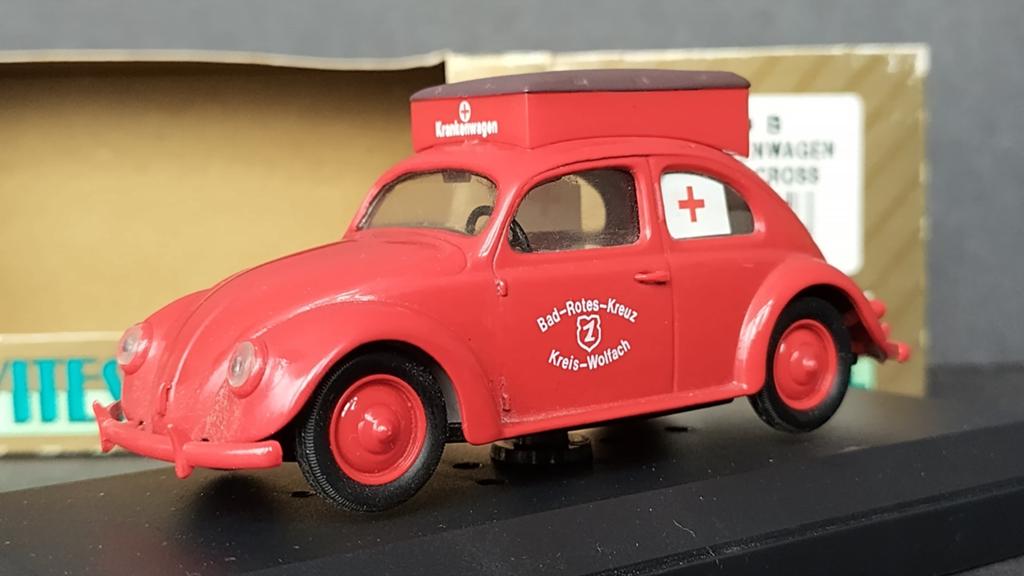 Volkswagen VW kever Rotes Kreuz ambulance 1:43 Vitesse Pol, Overige merken, Auto, Verzenden, .