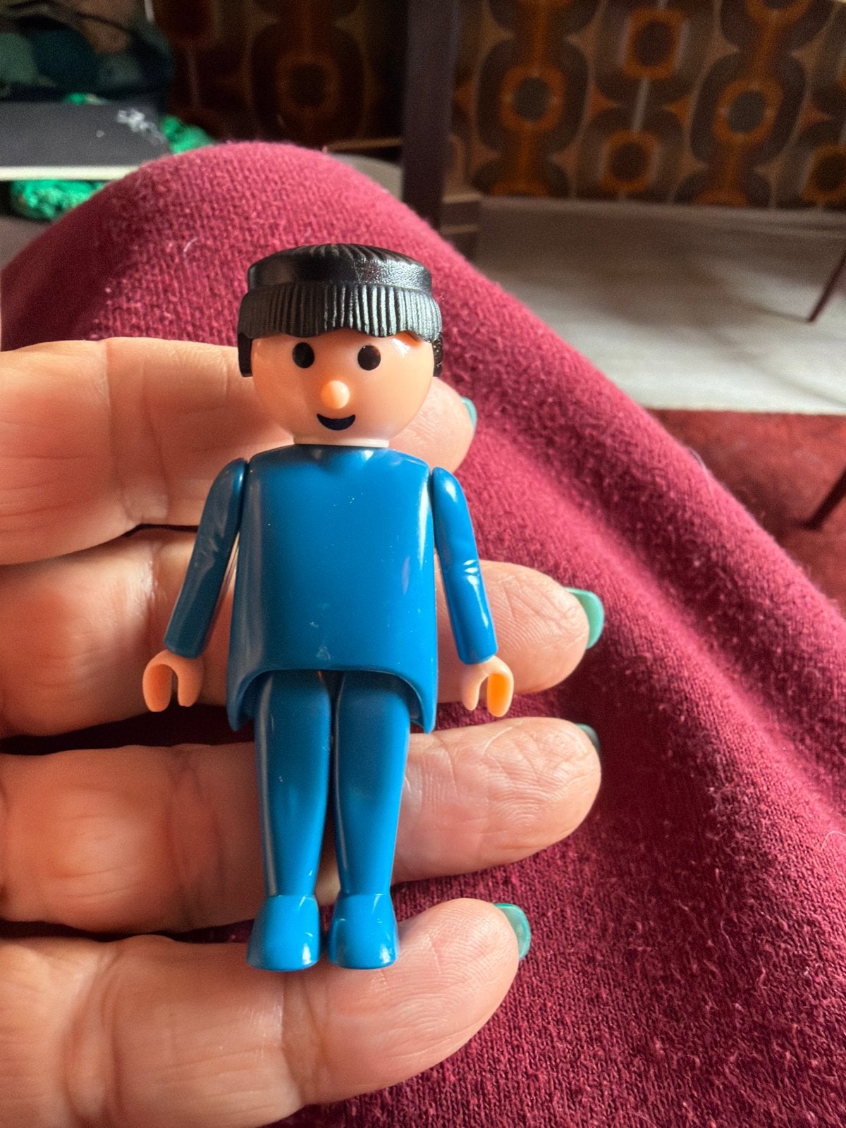 Playmobil Geobra Blue figure 1974, Ophalen of Verzenden, Gebruikt, Losse onderdelen, Figuren