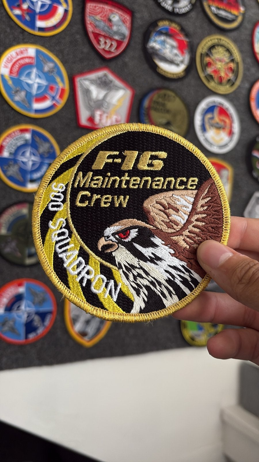 F-16 Maintenance Crew 900 Squadron Patch, Verzenden, Zo goed als nieuw