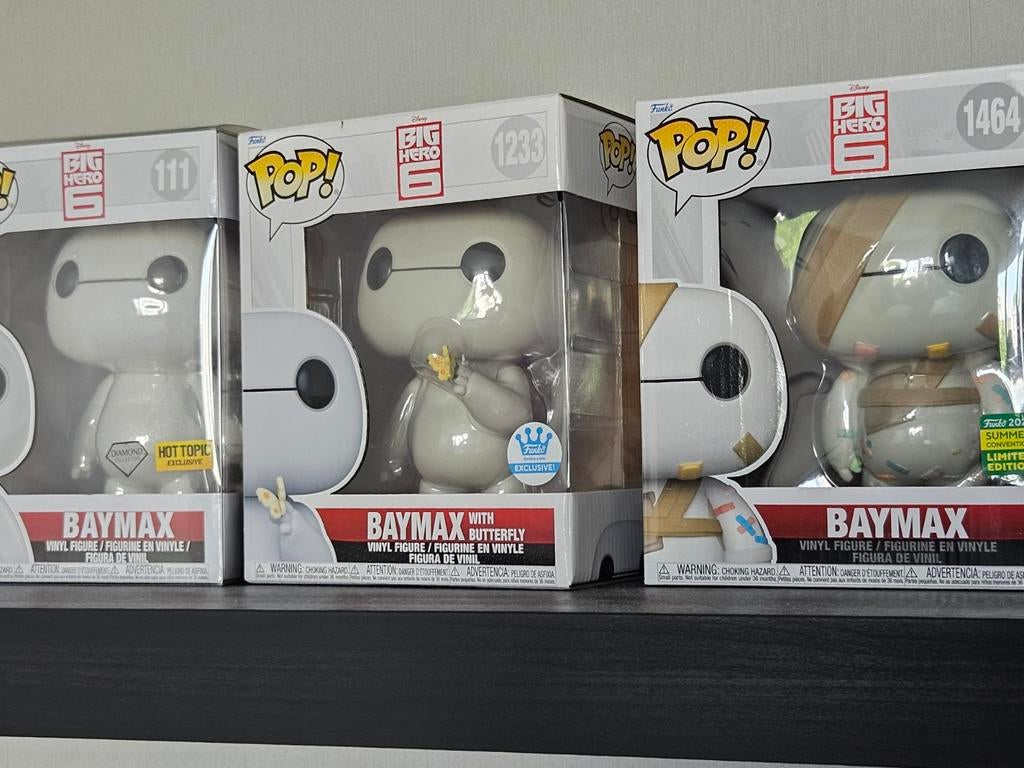 Funko pop wall e tot baymax, Verzamelen, Poppetjes en Figuurtjes, Ophalen of Verzenden