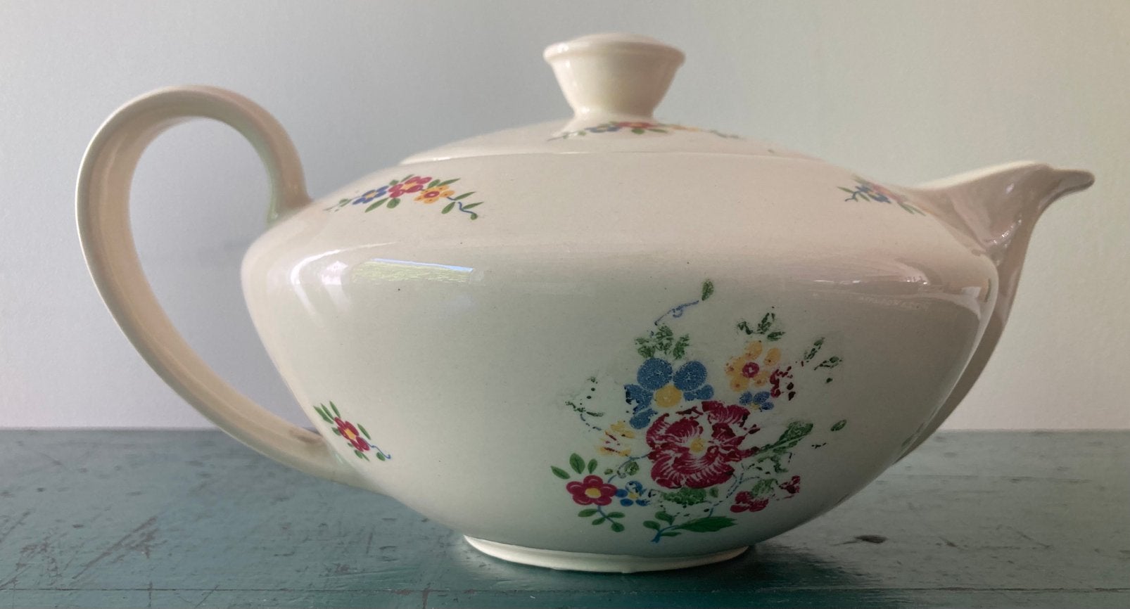 Theepot bloemmetjes Maastricht, Antiek en Kunst, Antiek | Servies los, Ophalen