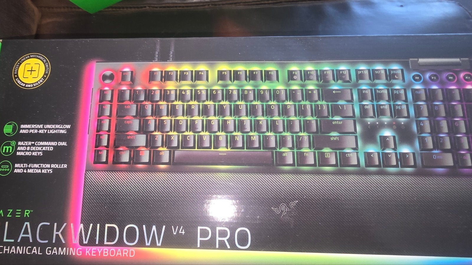 Razer Gaming Set: Toetsenbord, Mouse, Keypad, Webcam,, Computers en Software, Ophalen of Verzenden, Zo goed als nieuw, Razer, Bedraad
