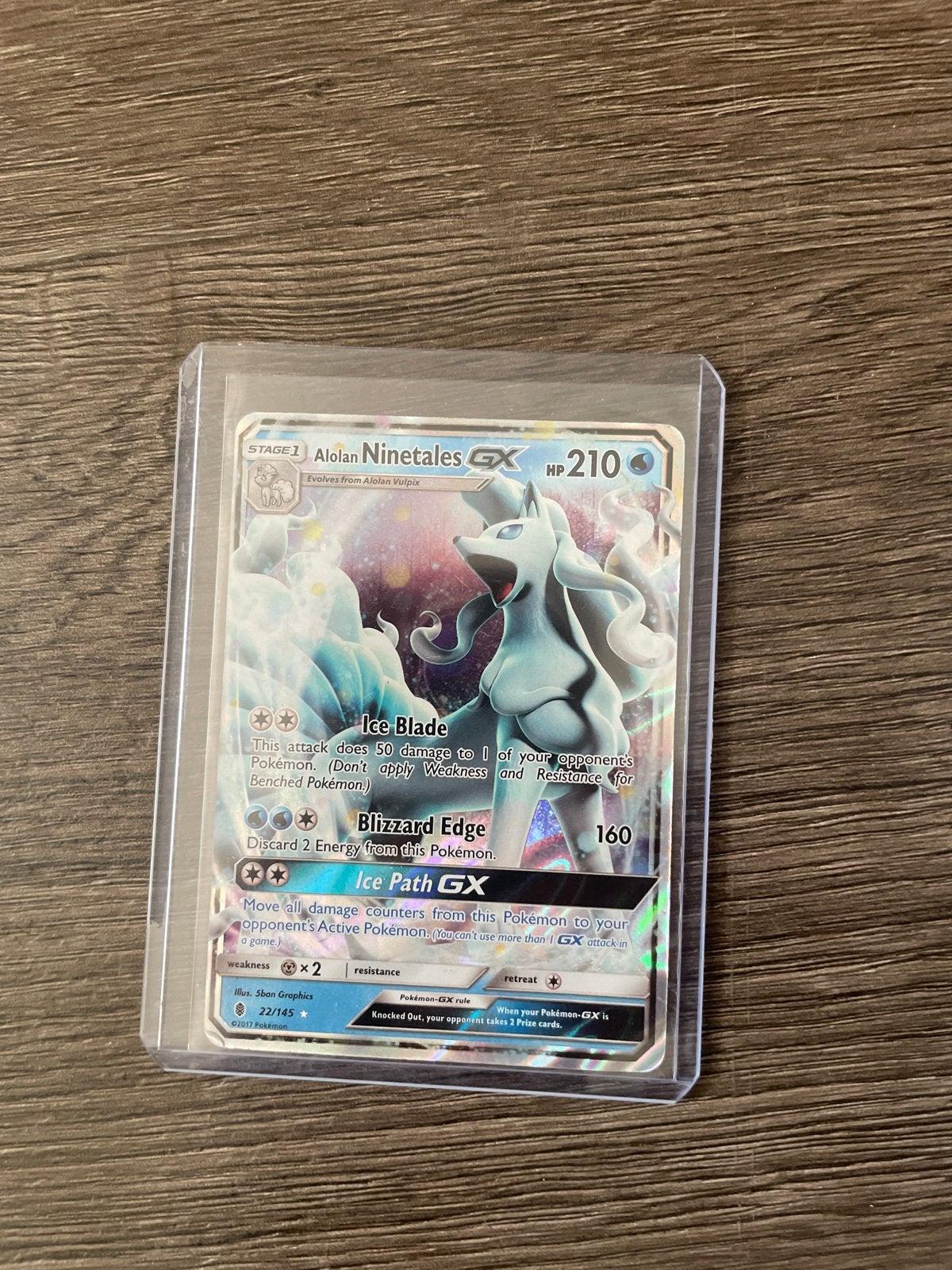 Alolan Ninetales GX Pokémon kaart - Zo goed als nieuw, Hobby en Vrije tijd, Verzamelkaartspellen | Pokémon, Ophalen of Verzenden