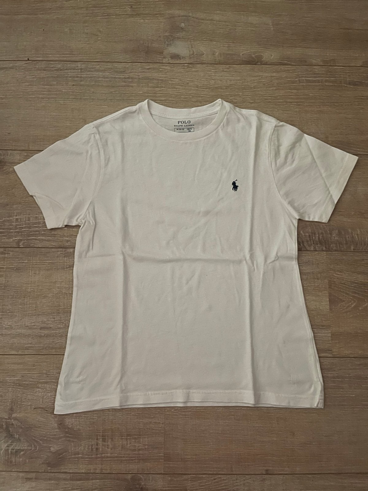 Polo Ralph Lauren T-shirt wit maat M (10-12 jaar), Verzenden, Zo goed als nieuw, Jongen of Meisje