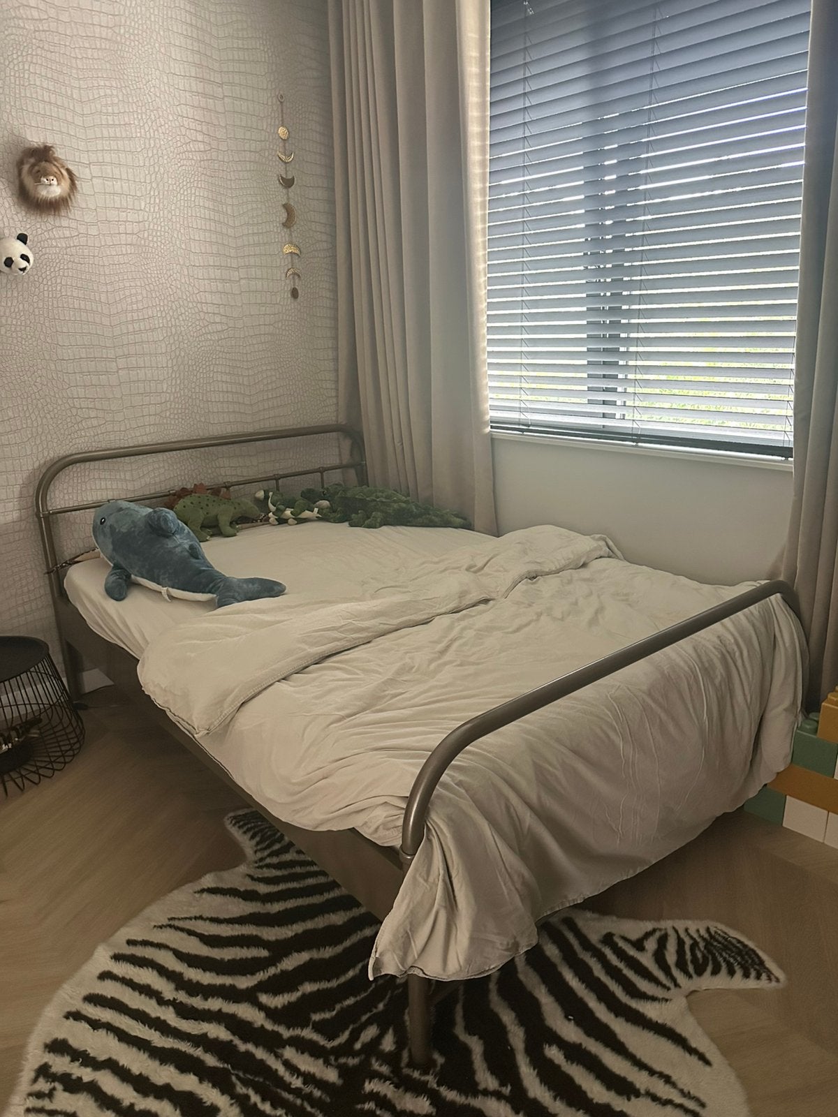 Vipack bed boston, Ophalen, Zo goed als nieuw, Tweepersoons, 140 cm