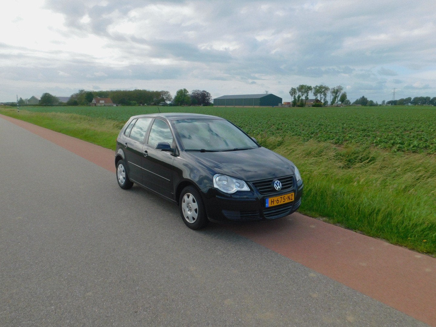 Volkswagen Polo 2008 Zwart, 40 €/maand, Zwart, 4 cilinders, Zwart