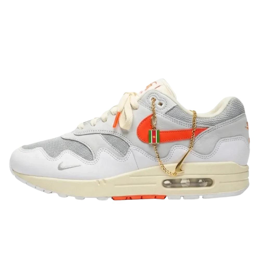 Nike Air Max 1 Patta Waves White HyperCrimson maat43 OG doos, Ophalen of Verzenden, Zo goed als nieuw, Wit