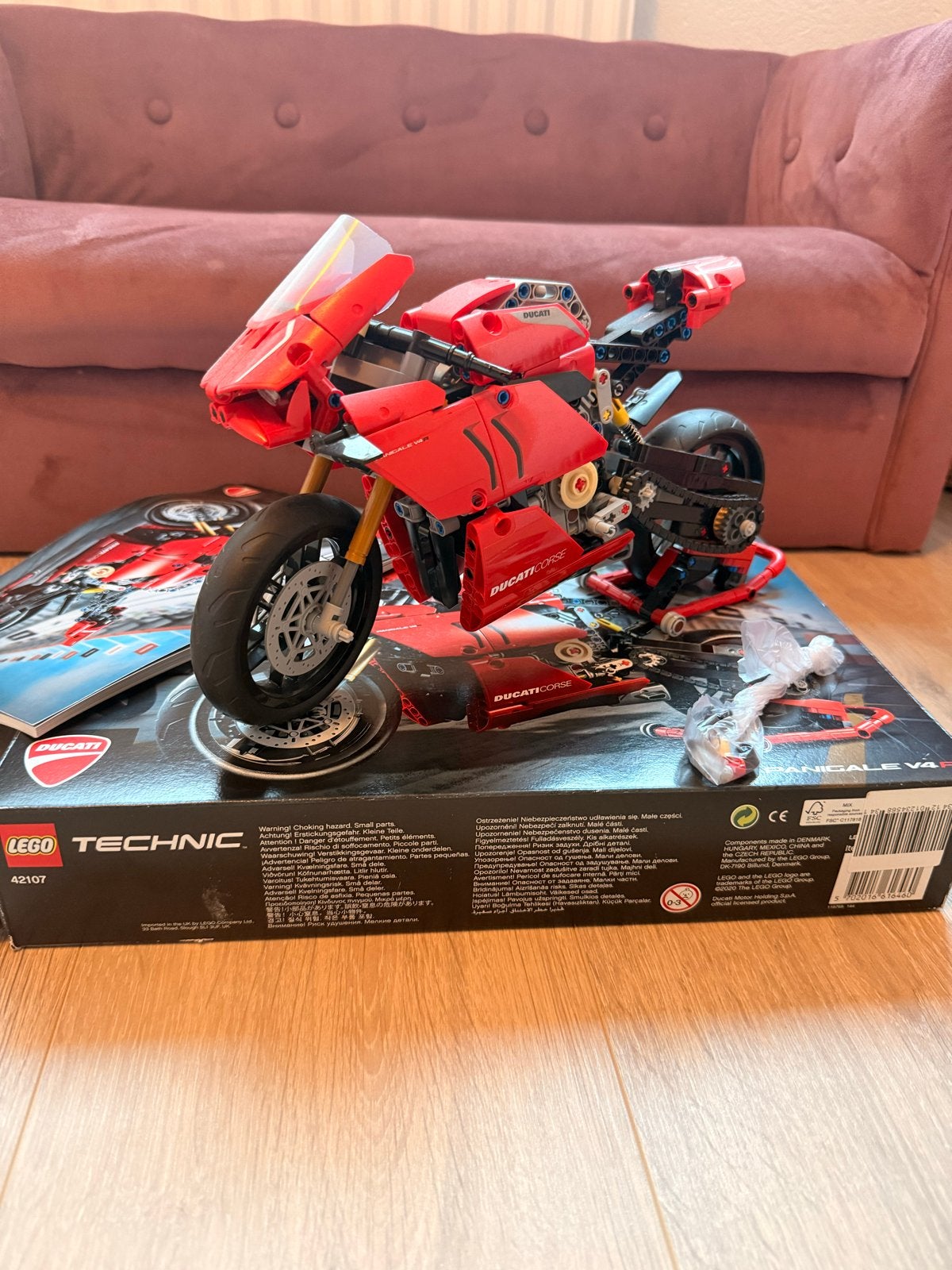LEGO Technic Ducati Panigale V4 R - Zo goed als nieuw, Ophalen of Verzenden, Zo goed als nieuw, Overige merken