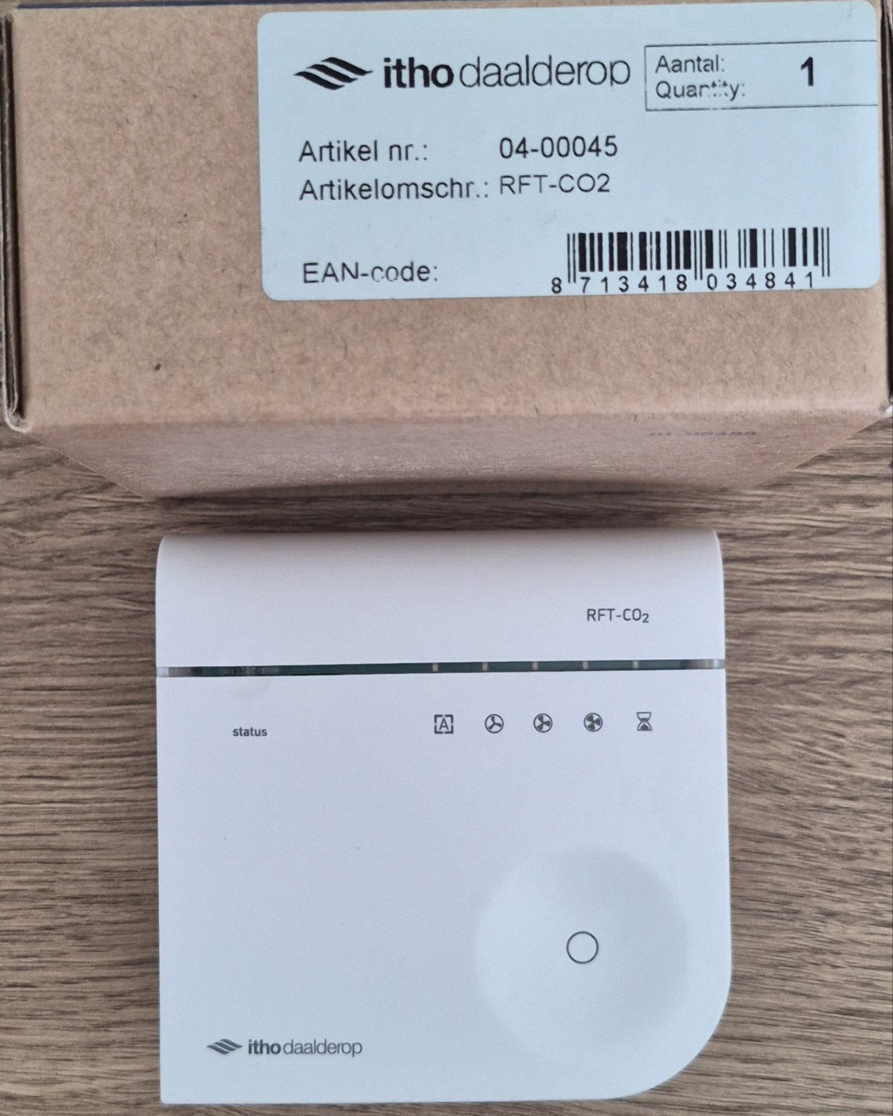 Itho Daalderop RFT CO2 Vochtsensor Bediening 04-00045, Ophalen of Verzenden, Nieuw