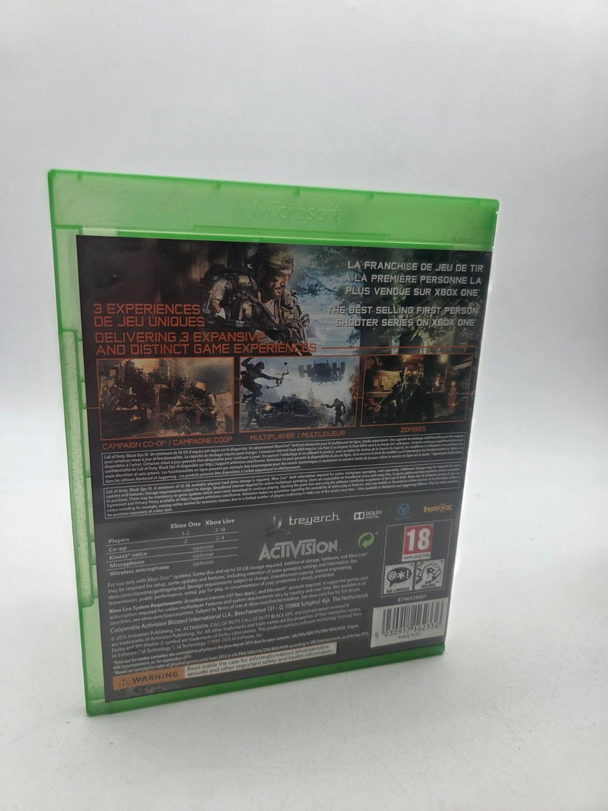Call of Duty Black Ops III Xbox One, Online, Support@activision.com, Vanaf 18 jaar, Shooter