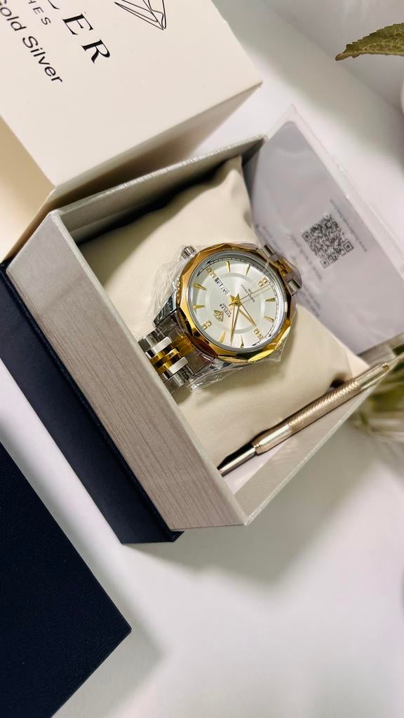 Dames Hodler Geneve Horloge, Overige merken, Staal, Staal, Polshorloge