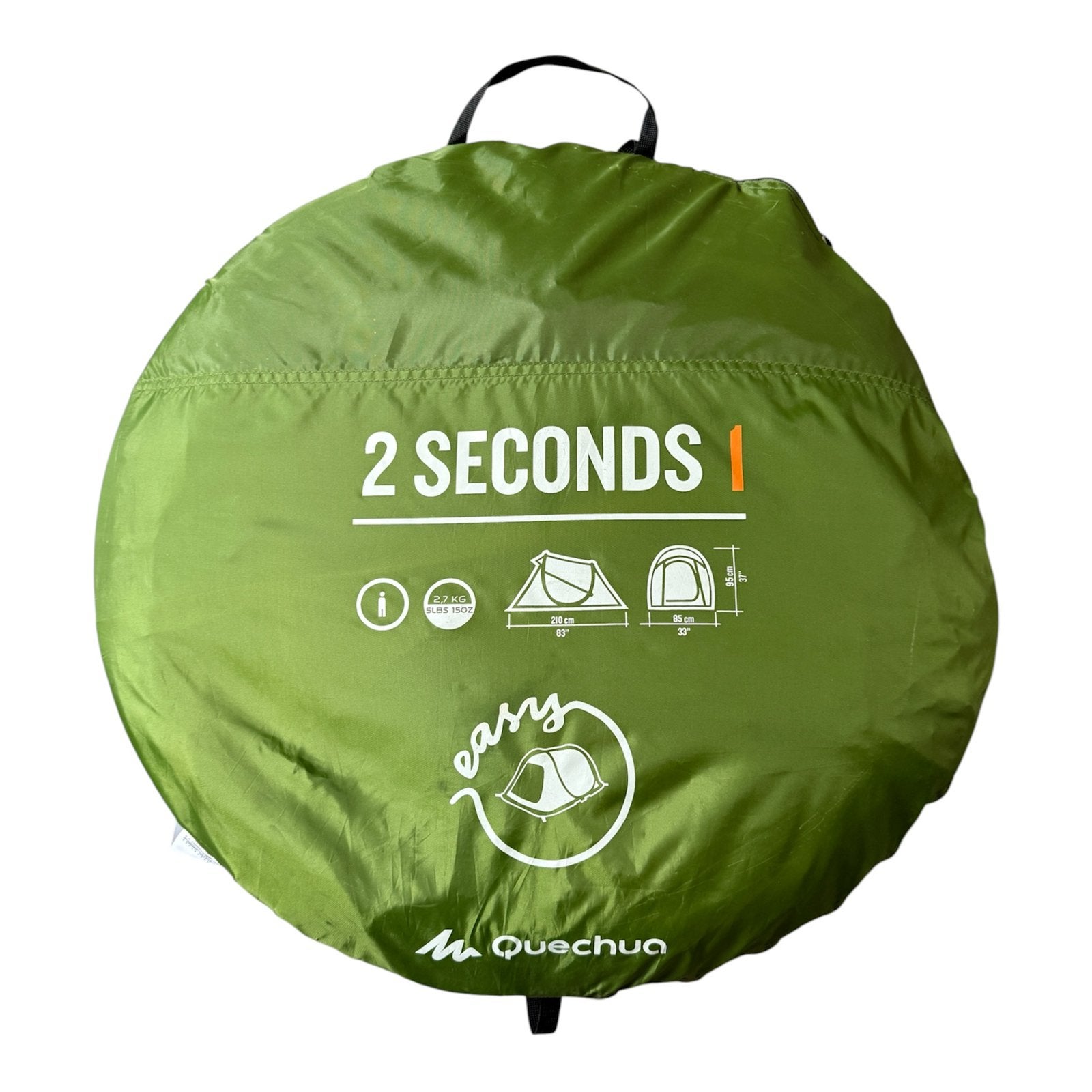 Quechua 2 Seconds Easy 1-persoons tent, Ophalen of Verzenden, Gebruikt