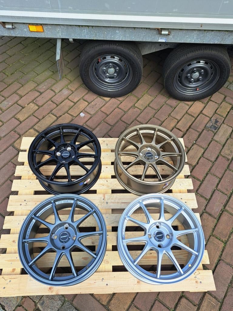 Nieuwe wedsport T105N  16 inch 4x100 velgen sets, Auto-onderdelen, Banden en Velgen, Velg(en), 16 inch, Nieuw, Ophalen