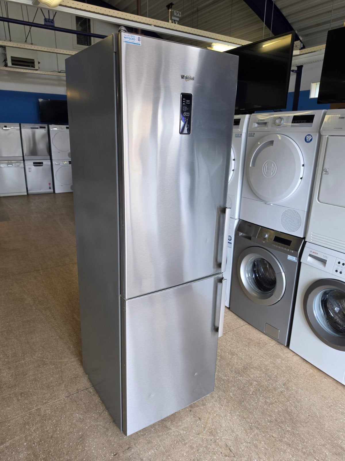 Whirlpool koelvriescombinatie | Rvs | No Frost | Garantie ✅️, Ophalen, Jirnsum, 200 liter of meer, 60 cm of meer