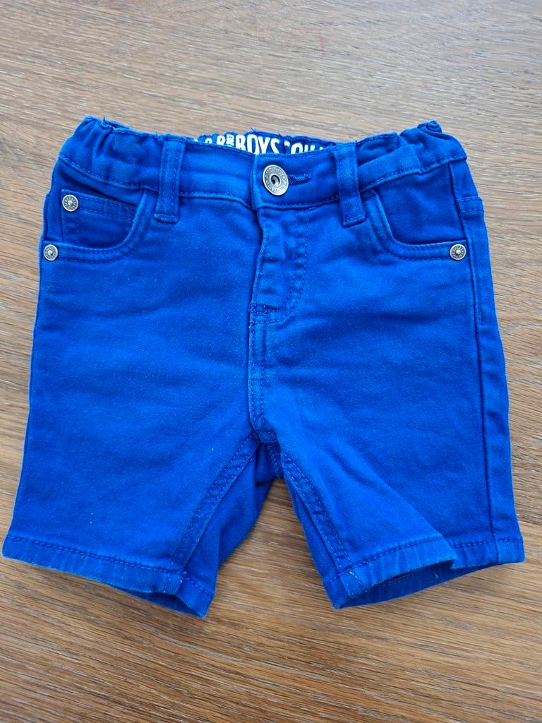 Korte kobaltblauwe jeans Boys Squad maat 86, Broekje, Boys Squad, Ophalen of Verzenden, Zo goed als nieuw