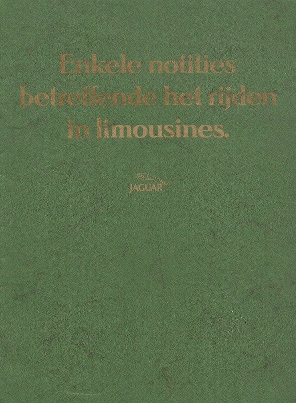 Folder Jaguar en Daimler modellen (ca.1987), Verzenden, Gelezen, Overige merken