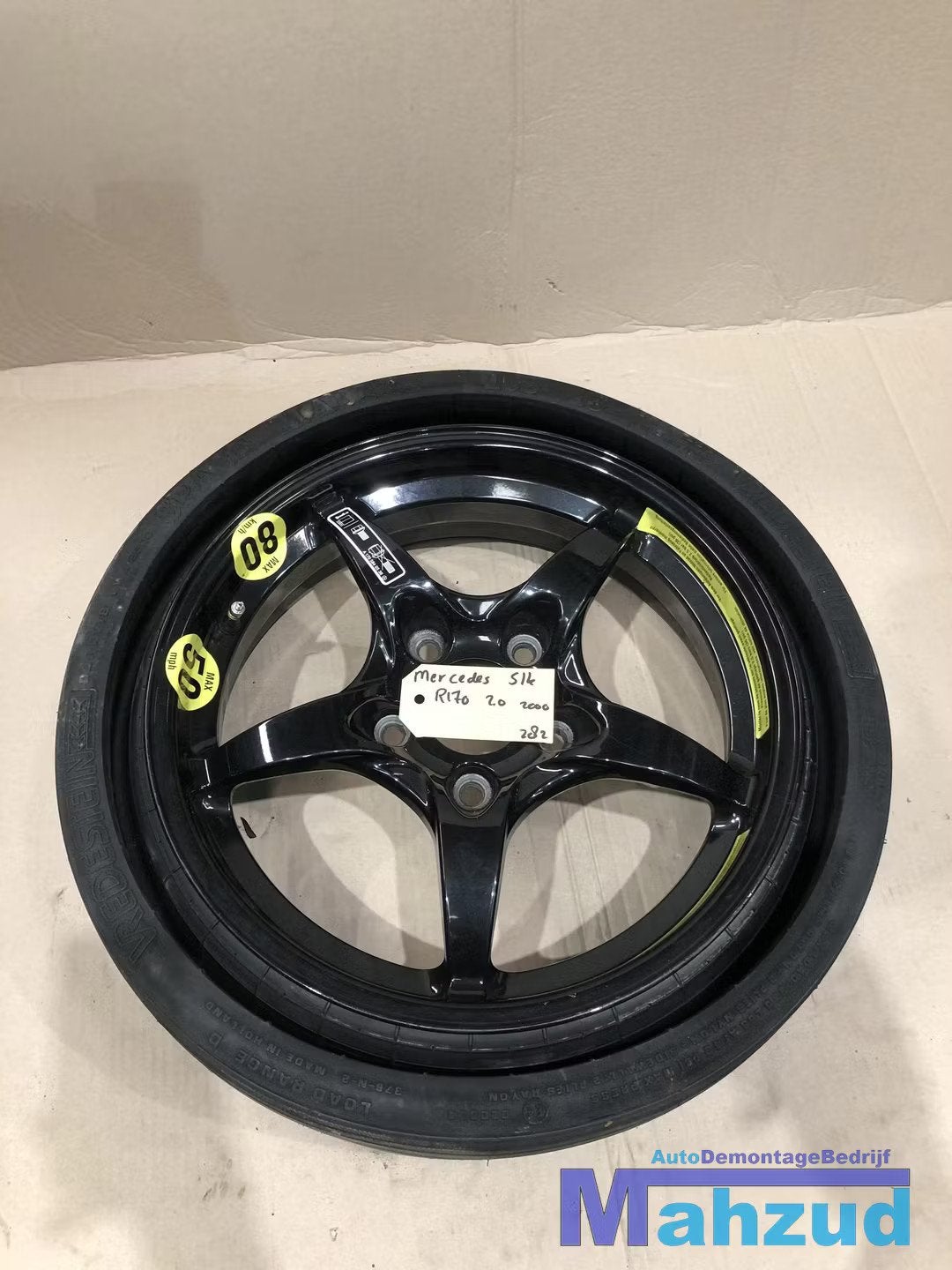 Mercedes SLK R170 Thuiskomer reservewiel 5x112 A1705840538, Auto-onderdelen, Gebruikt, Mercedes-Benz AG, Mercedes-Benz, Ophalen of Verzenden