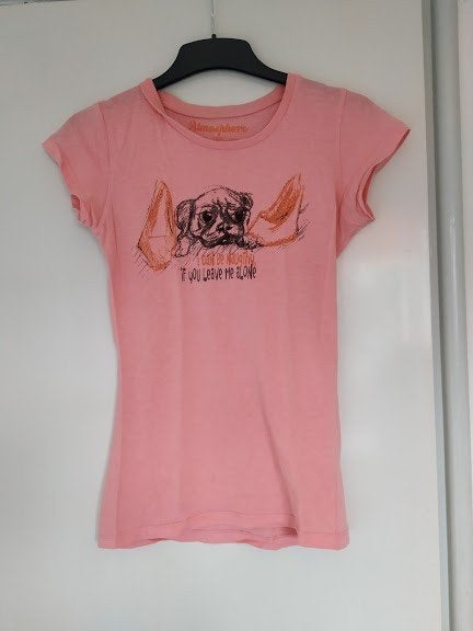 Atmospere licht roze dames t-shirt met puppy en tekst opdruk, Atmosphere, Ophalen of Verzenden, Korte mouw, Roze