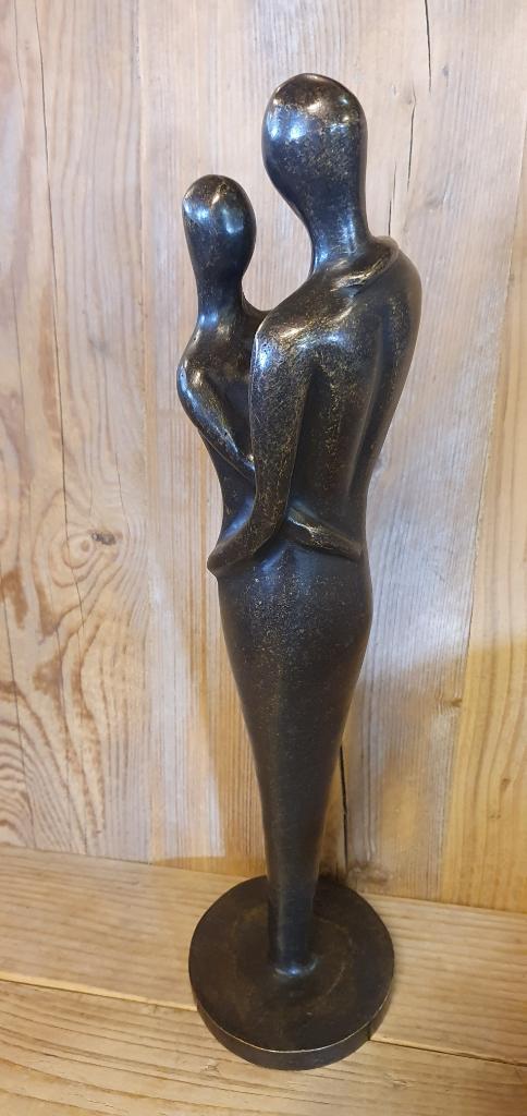 bronzen beeld / LIEFDESPAAR, Nieuw, Info@huisentuindecoratiemarie.nl, Mensenbeeld, Huis en tuin decoratie marie
