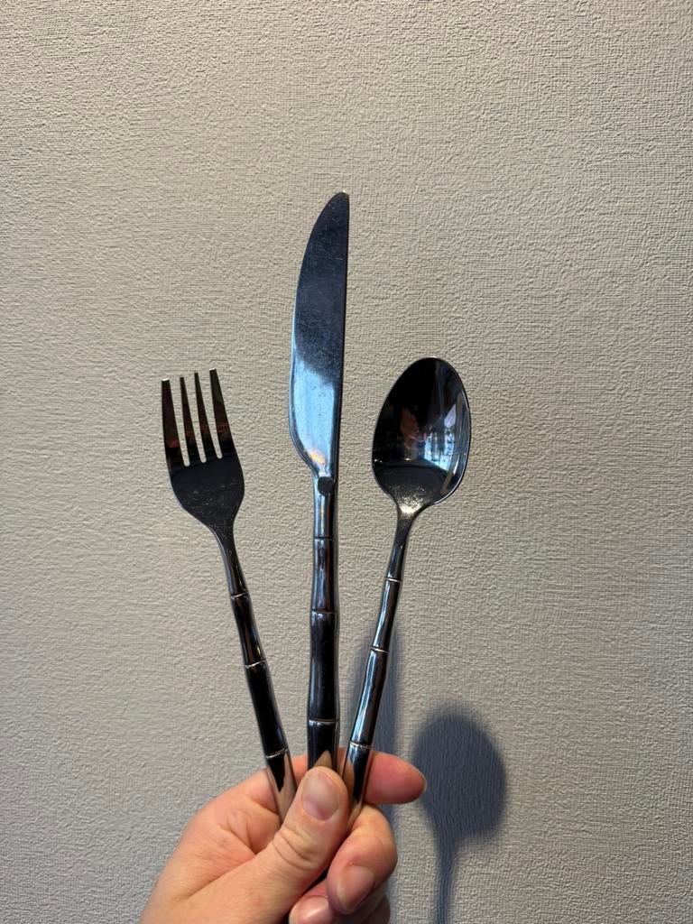 Bestek set rvs, Ophalen, Zo goed als nieuw, Rvs of Chroom