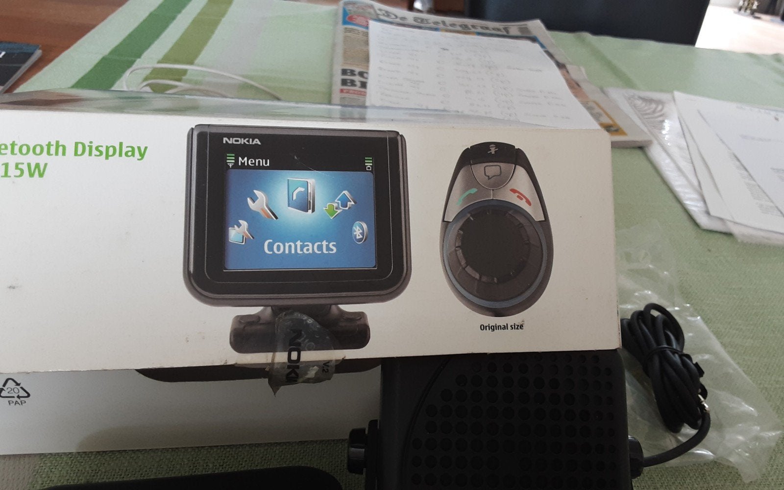 Nokia Bluetooth Display Carkit CK-15W, Complete carkit, Nokia, Nieuw, Ophalen of Verzenden