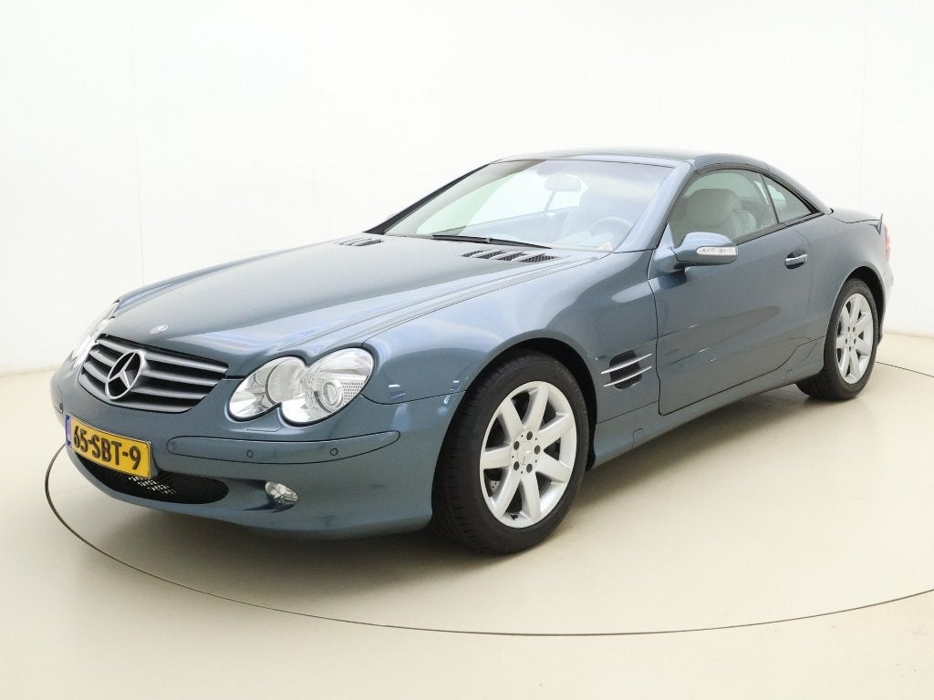 Mercedes-Benz SL500  2002 Blauw 44000 km, Auto's, Automaat, Achterwielaandrijving, 8 cilinders, Cabriolet