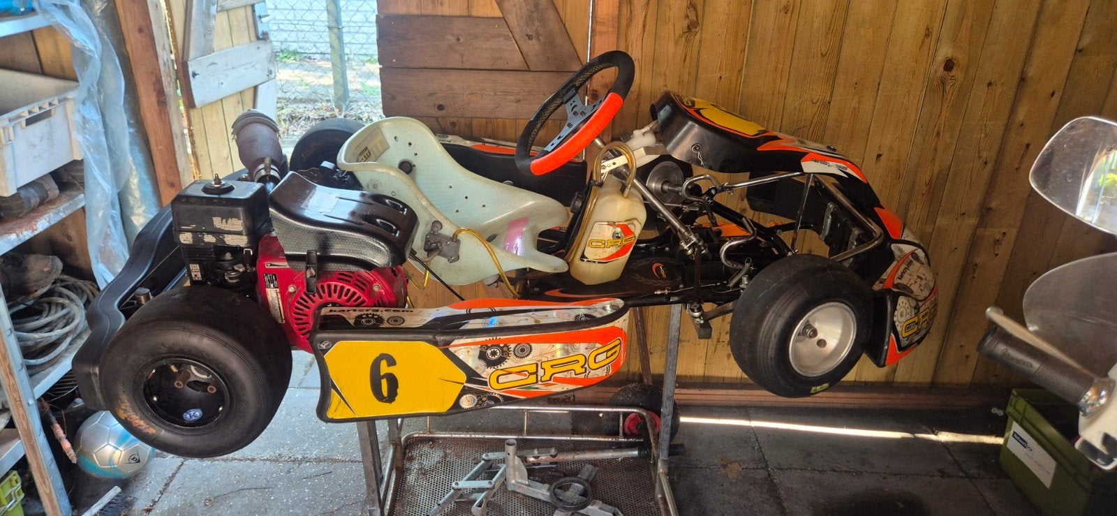 CRG Kart met Honda Cadet motor, pitkar en onderdelen, Ophalen of Verzenden, Gebruikt, Kart