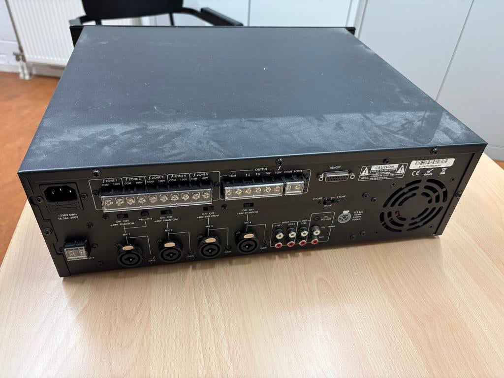 Artsound MX-240S Omroepversterker - 5-zone PA-systeem, Ophalen, Gebruikt, Minder dan 500 watt, Overige typen
