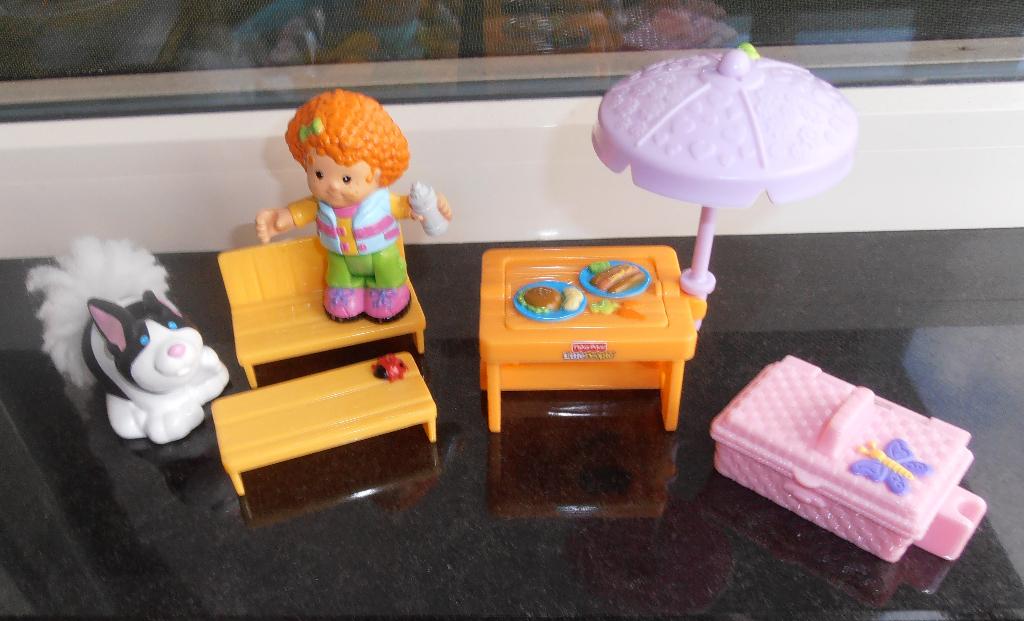little people picknickset, Kinderen en Baby's, Speelgoed | Fisher-Price, Ophalen of Verzenden, Zo goed als nieuw, Speelset