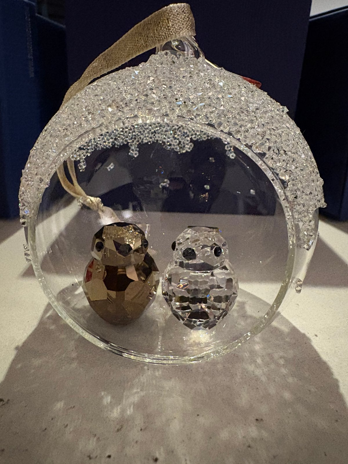 Swarovski scs kerstbal vogels 2022, Verzamelen, Ophalen of Verzenden, Zo goed als nieuw, Figuurtje