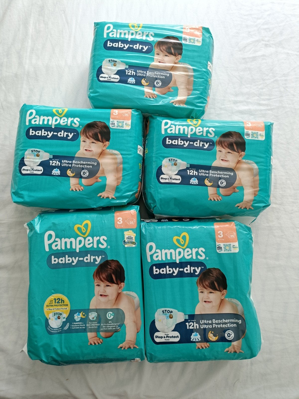5 pakken luiers NIEUW, Kinderen en Baby's, Ophalen of Verzenden, Nieuw, Overige typen, Overige merken