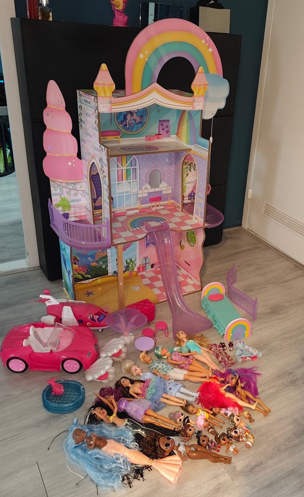 poppenhuis Barbie huis, Ophalen, Gebruikt, Poppenhuis