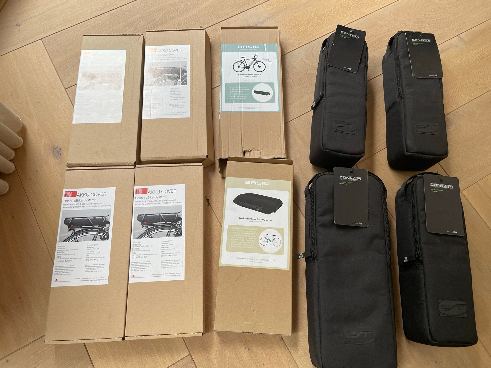 Parttin nieuwe Basil, Fahrer en Contec e-bike accuhoezen, Ophalen of Verzenden, Nieuw