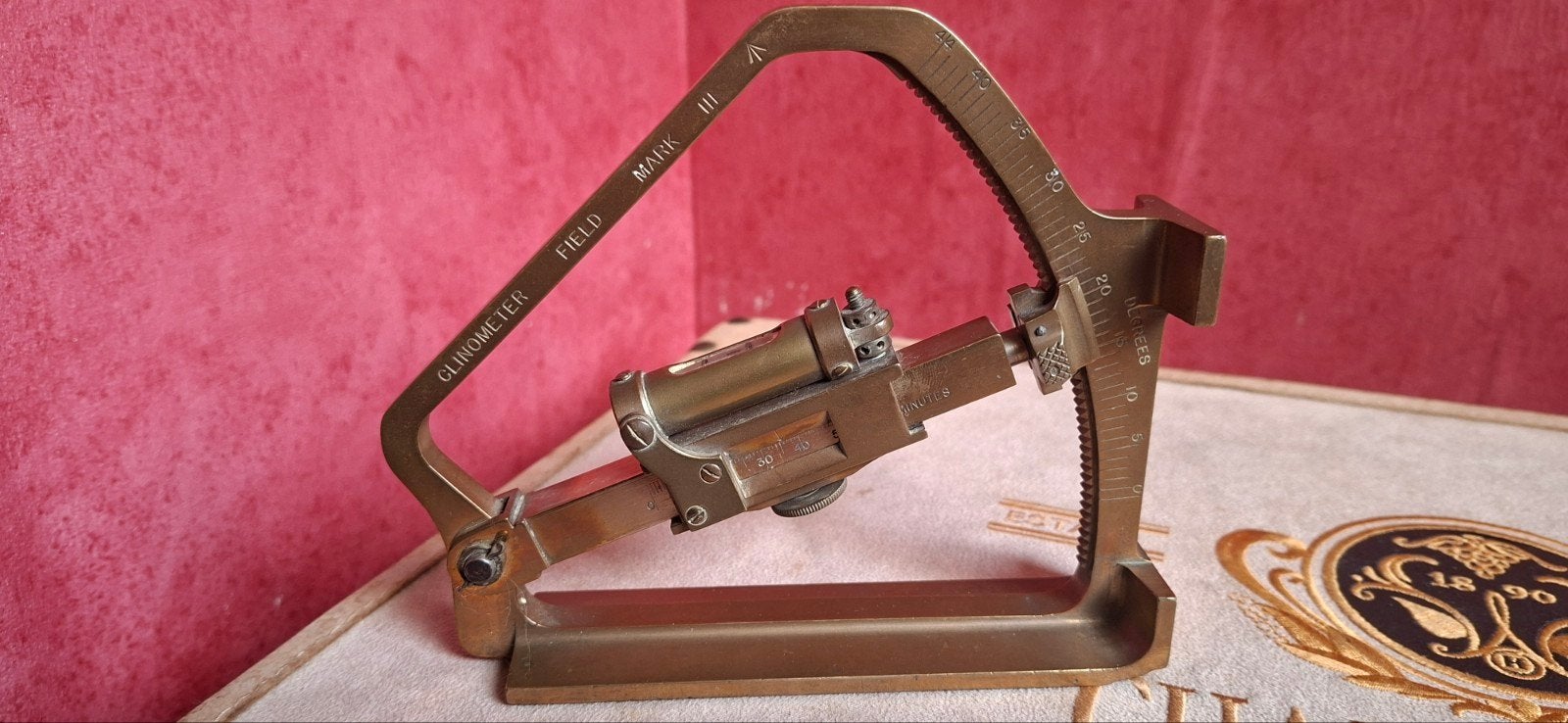 Clinometer britse gunners quadrant J.Putkin & co - 1905, Ophalen of Verzenden, Landmacht, Engeland