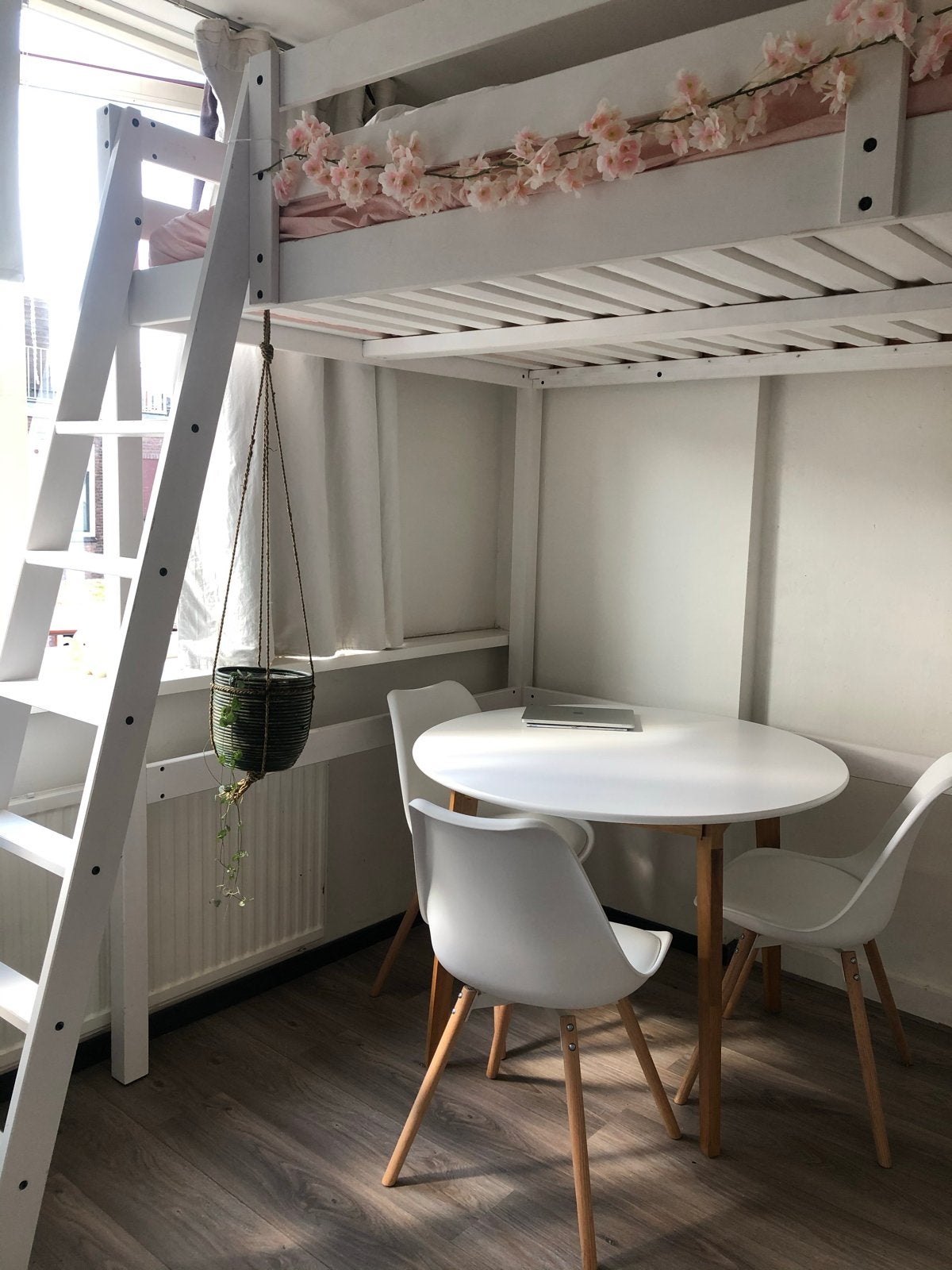 Witte hoogslaper IKEA STORÅ, Ophalen, Gebruikt, Eenpersoons, 200 cm