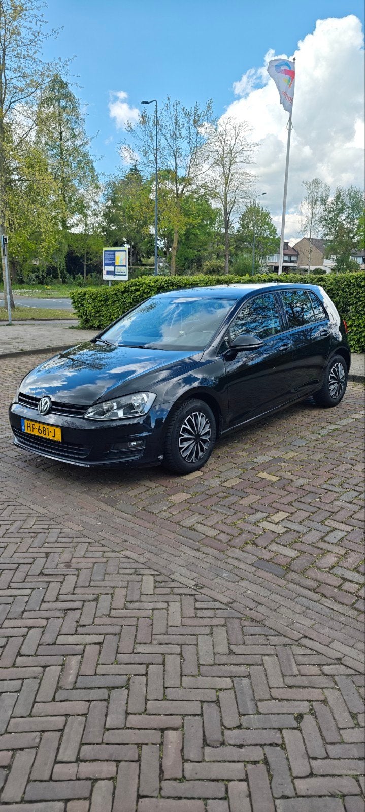 Volkswagen Golf 1.6 TDI automaat 81KW 5D DSG 2015 Zwart NAP, 4 cilinders, 1239 kg, Zwart, Origineel Nederlands
