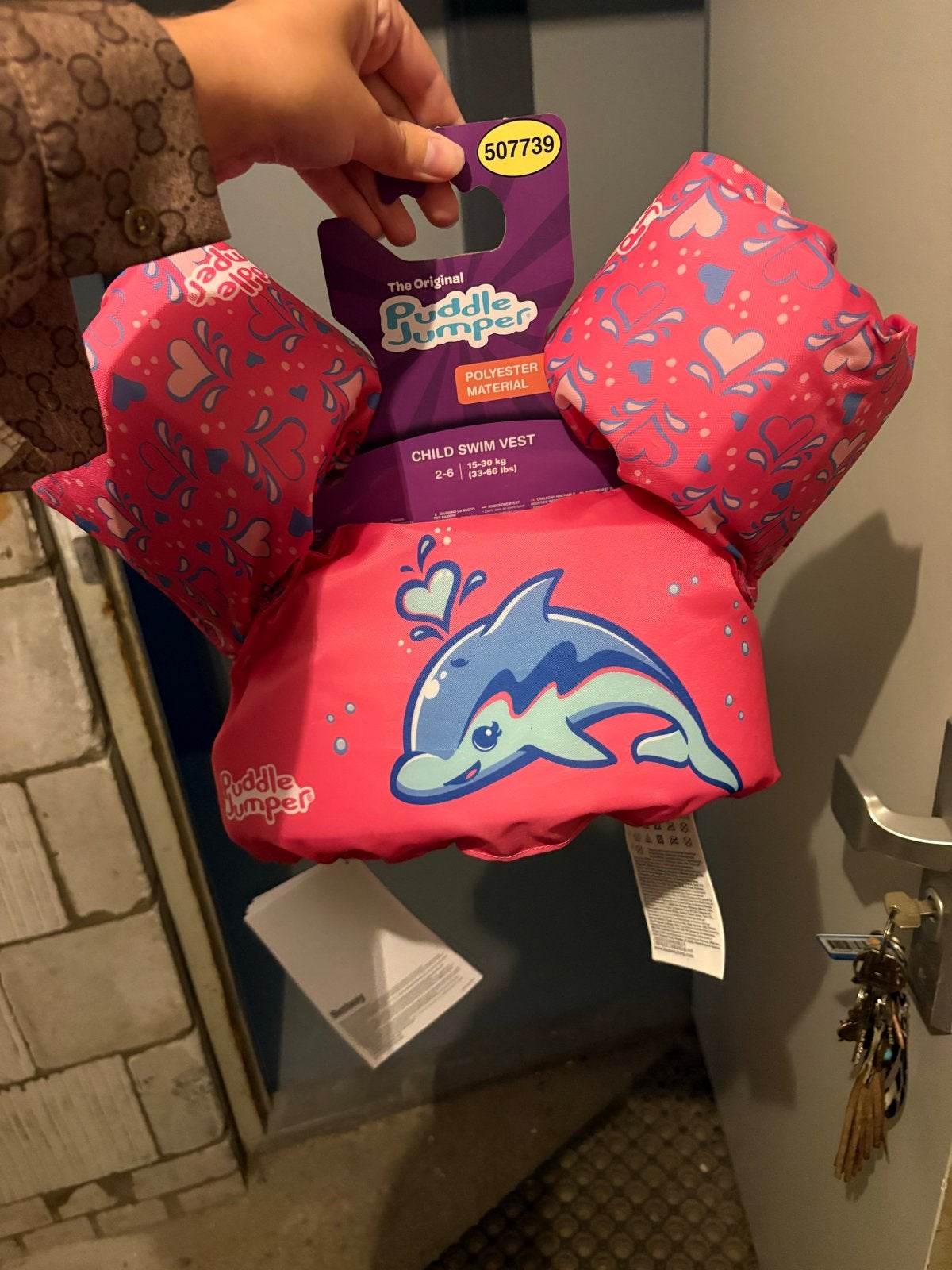 Nieuwe Puddle Jumper zwembandjes - Roze dolfijn, Ophalen, Nieuw