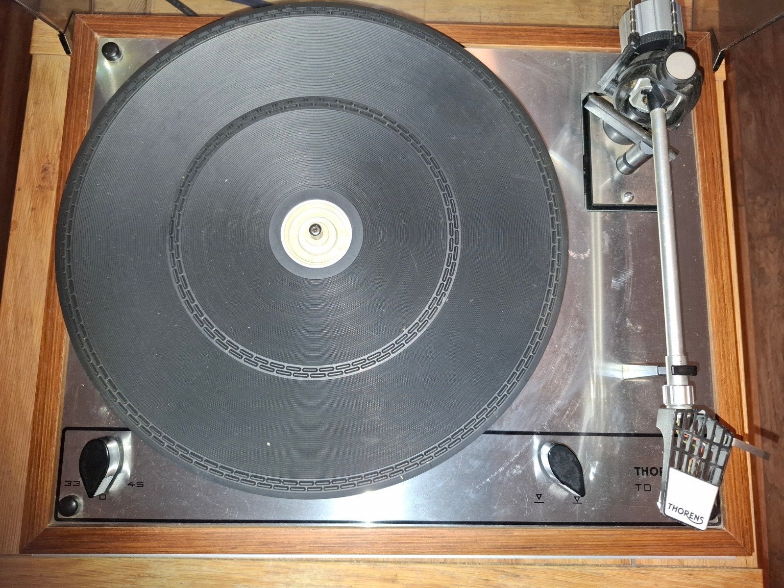 Thorens TD 165 vintage platenspeler, Audio, Tv en Foto, Platenspelers, Ophalen, Gebruikt, Platenspeler, Thorens