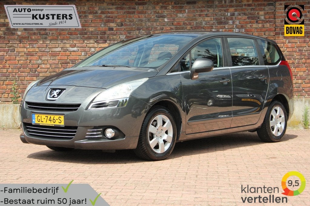 Peugeot 5008 1.6 VTi ST | Trekhaak afneembaar| Airco| Cruise, Auto's, Peugeot, Voorwielaandrijving, Euro 5, Stof, Zwart